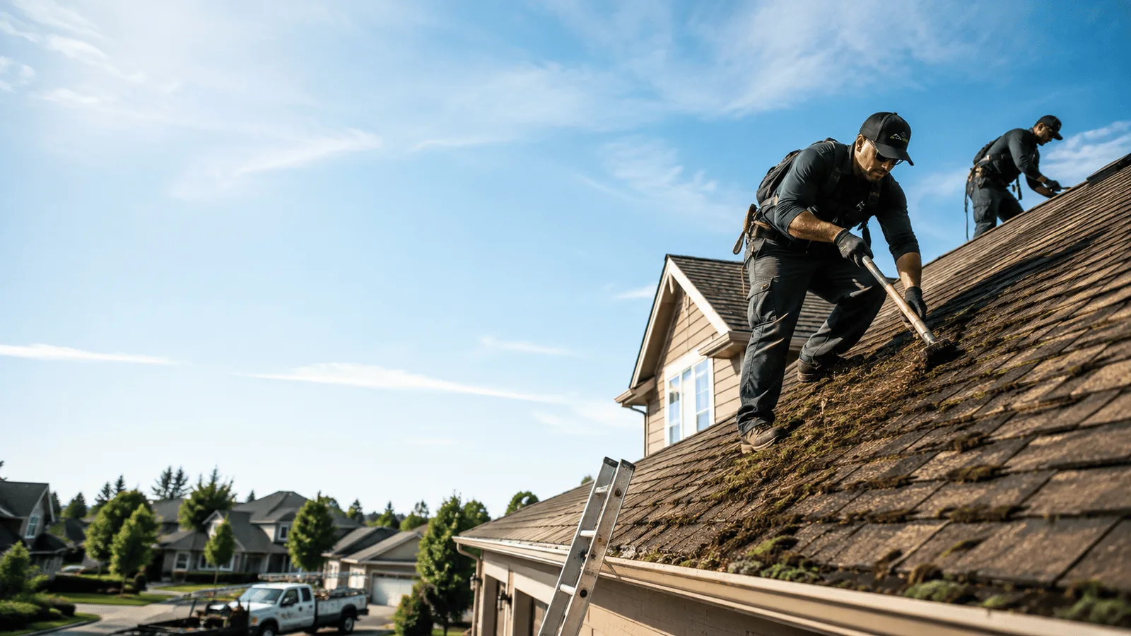 Roof Moss Removal in Fairland, IN near me
